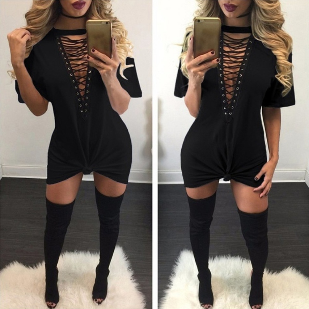 🆕️Deep V Mini Dress